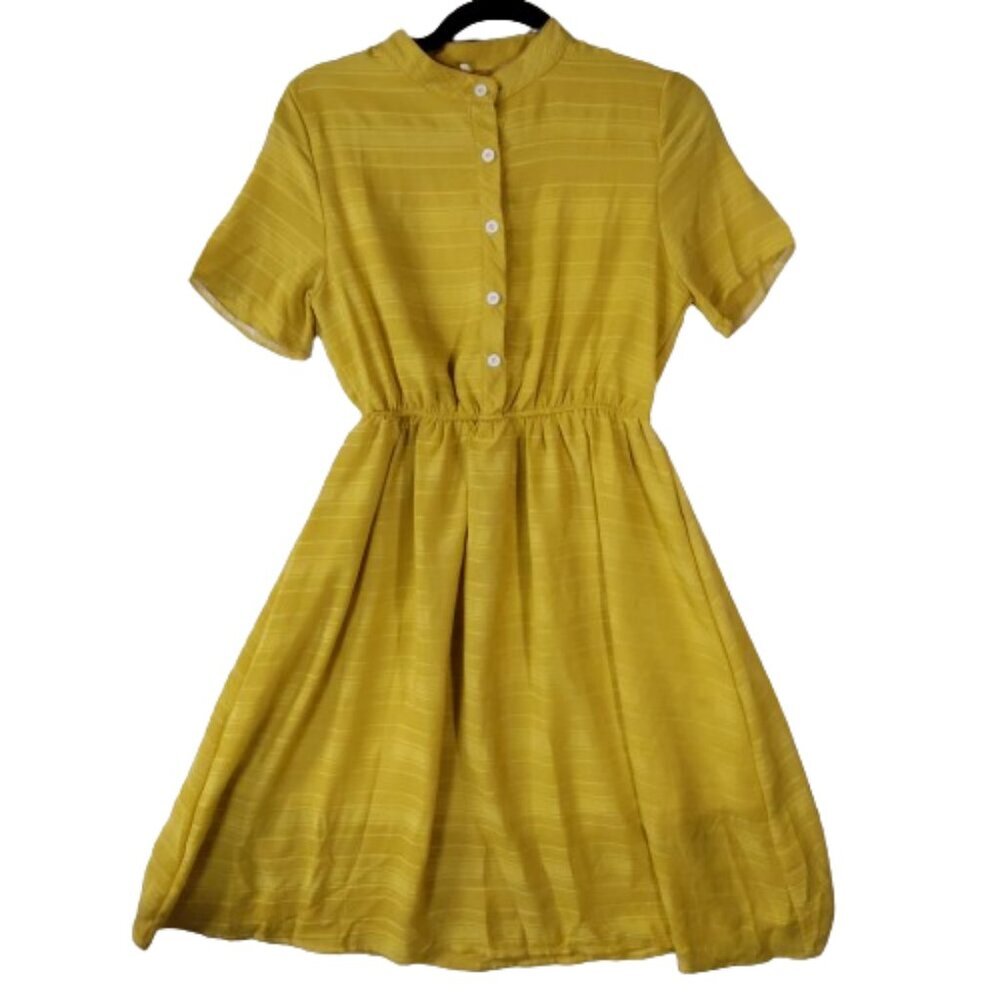 Striped Yellow GUOG Dress